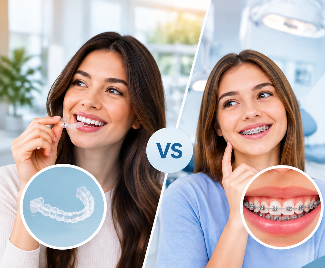 Invisalign vs braces orthodontic treatment comparison