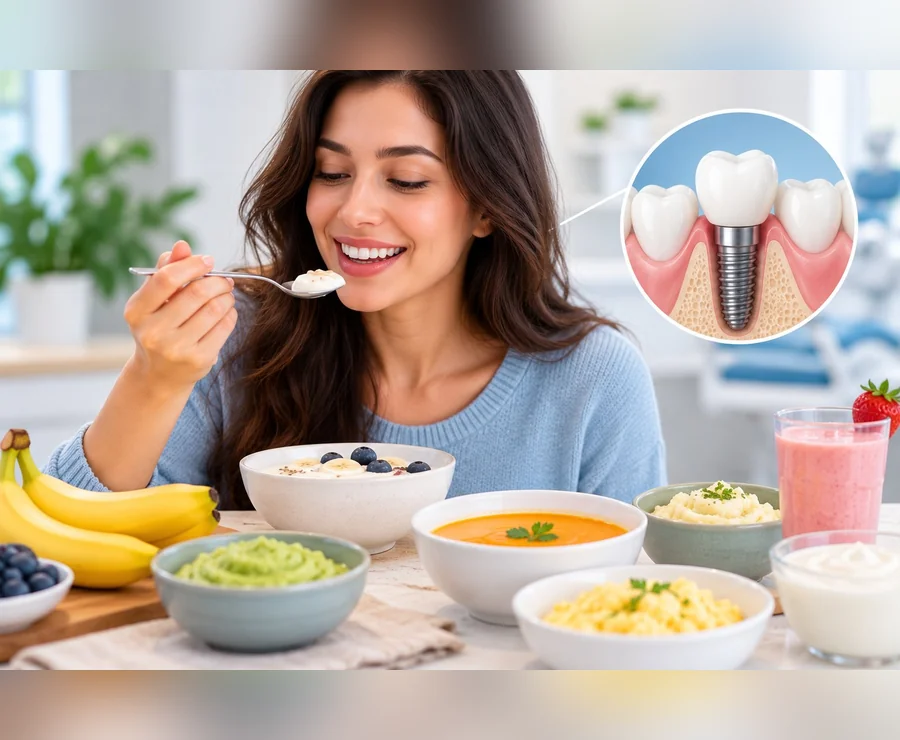 Soft foods to eat after dental implant surgery for recovery